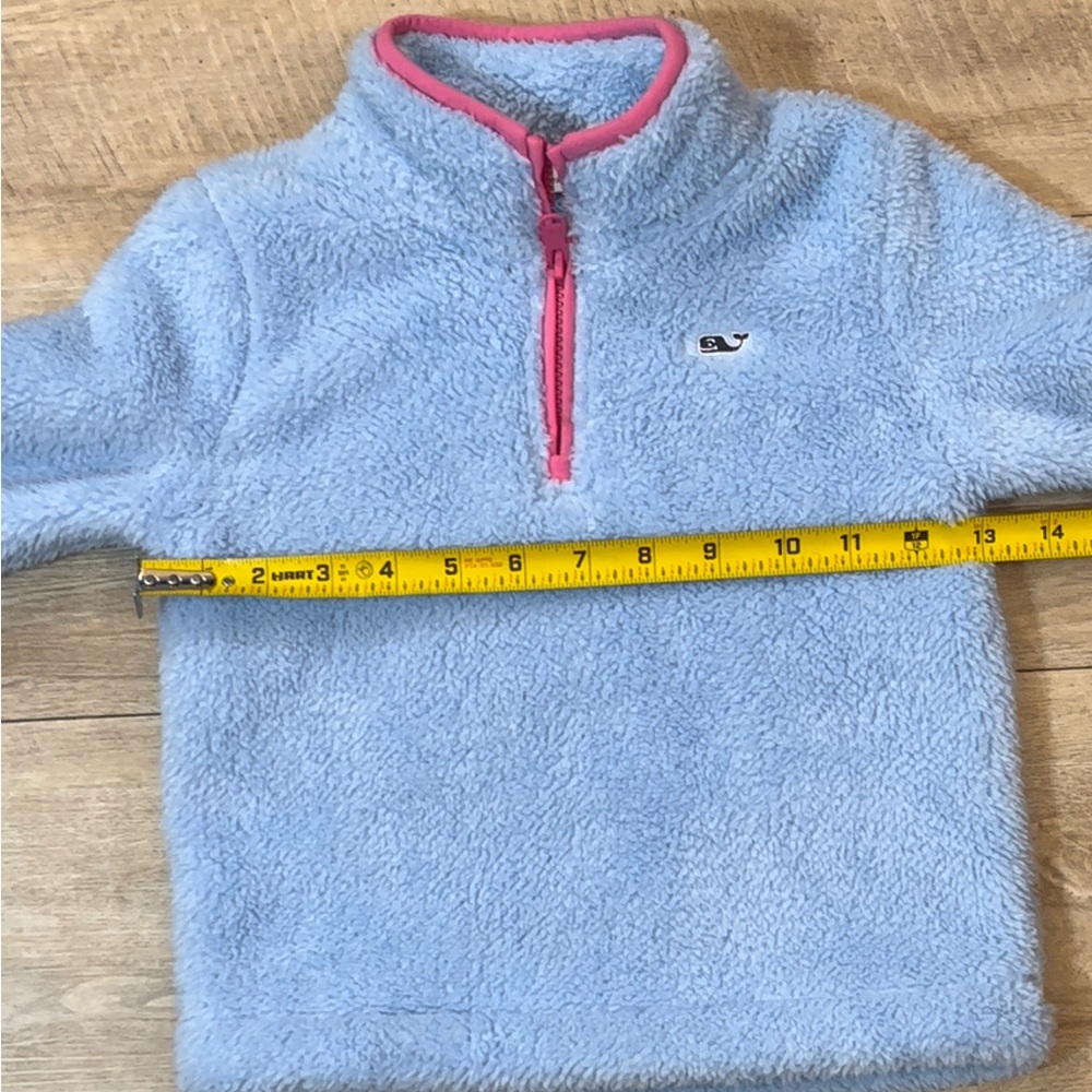 Vineyard Vines Toddler’s High Pile Soft Fleece 1/4 Zip Pullover Size 4T - Picture 4 of 6